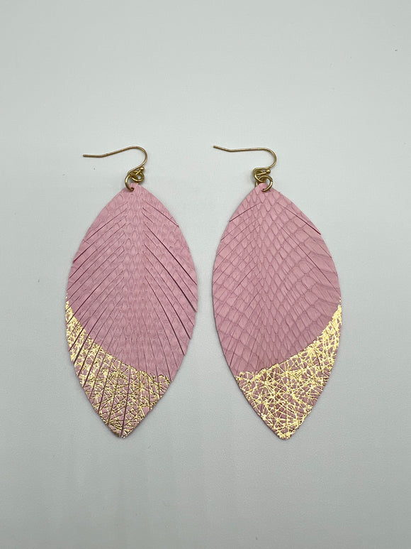 Light As A Feather Earrings - Pink