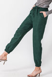 TOO COOL TO CARE KNIT JOGGER - FOREST GREEN