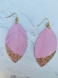 Light As A Feather Earrings - Pink