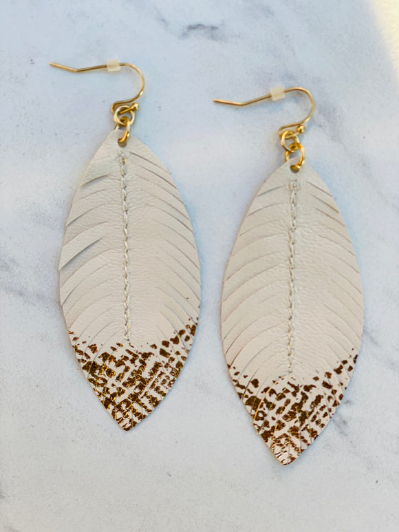Light As A Feather Earrings - Ivory